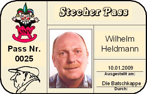 Pass Heldmann Wilhelm