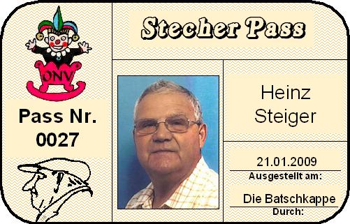 Pass Steiger Heinz